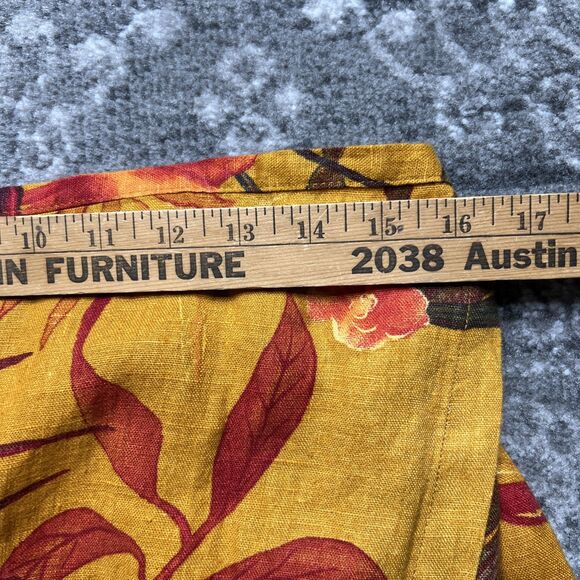 Chico's Design Linen Matching Set Size L/XL Tropical Print Jacket Wrap Skirt NWT - Picture 9 of 16